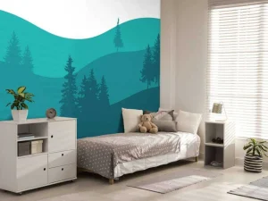 Hot Landscape Turquoise Kinderkamer