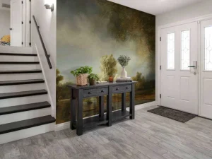 Outlet Landschap met stenen brug fotobehang Kunst & Design