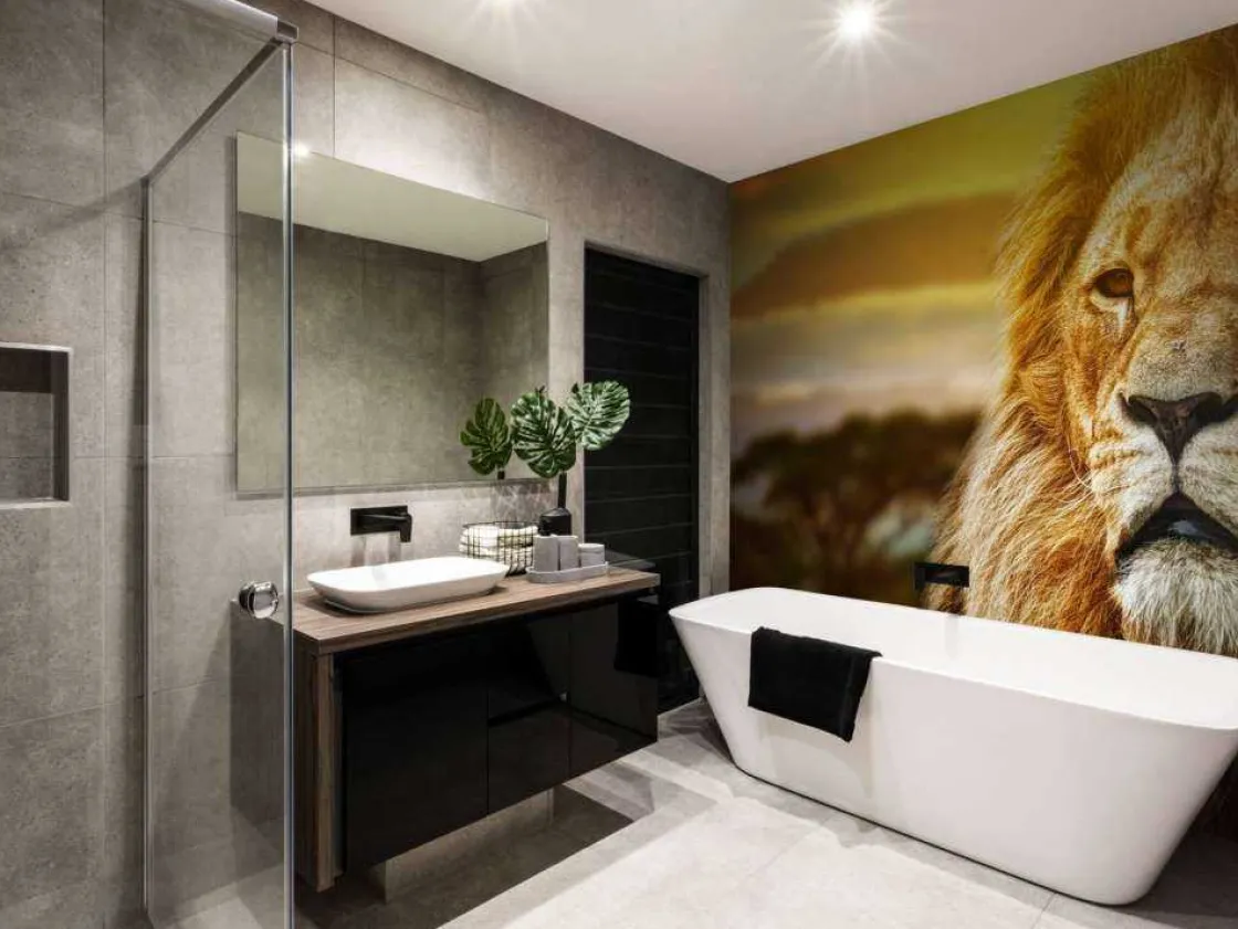 leeuw_in_een_savanne_land_5.webp Sale Leeuw in een savanne landschap fotobehang Tienerkamer | Dieren