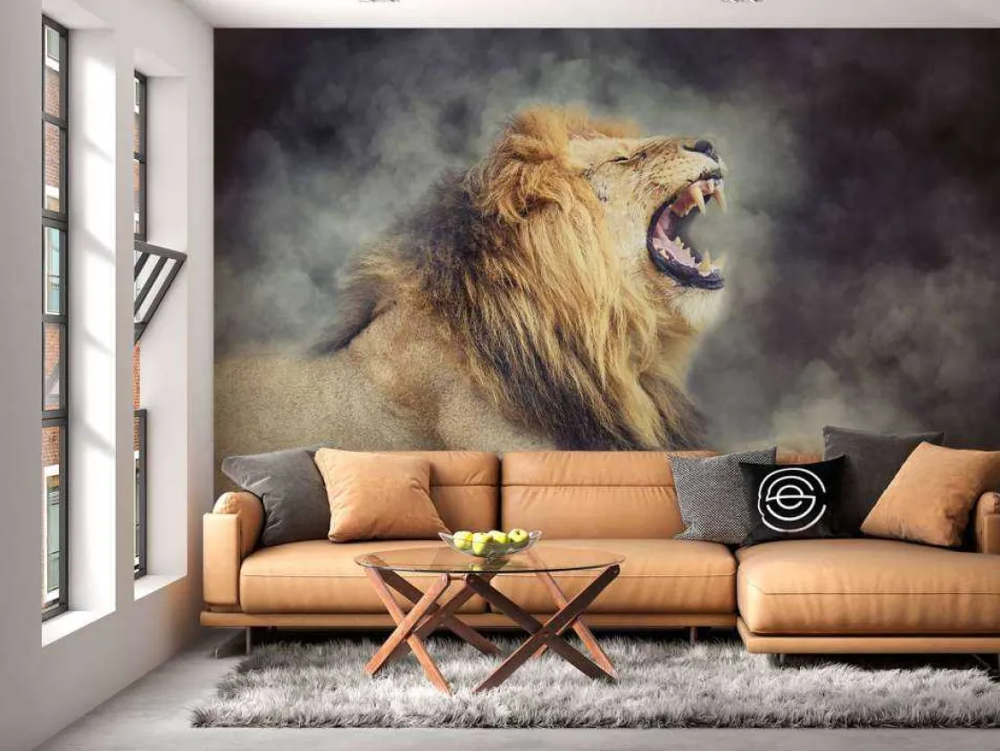 leeuw_in_rook_met_een_don_2.webp Online Leeuw in rook met een donkere achtergrond fotobehang Tienerkamer | Dieren