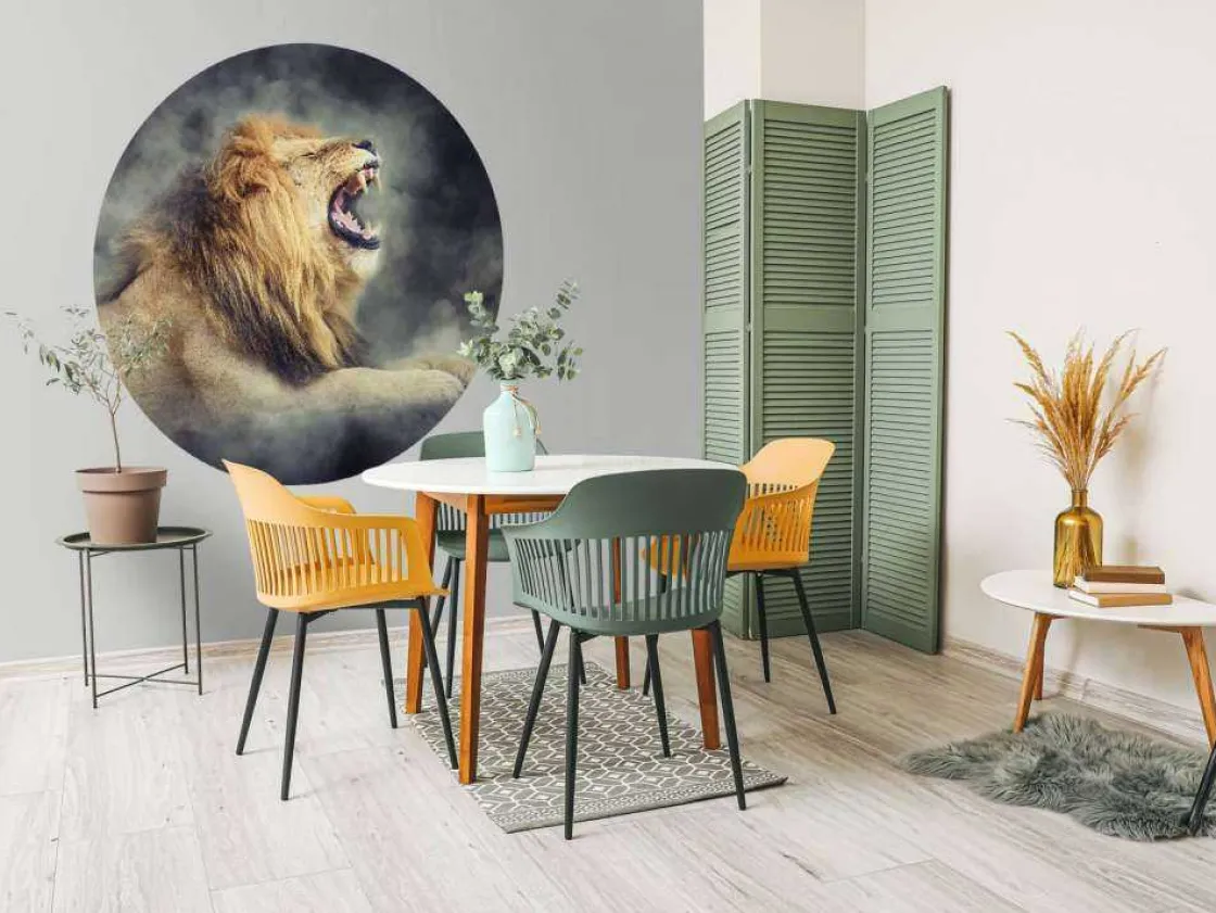 leeuw_in_rook_met_een_don_6.webp Online Leeuw in rook met een donkere achtergrond fotobehang Tienerkamer | Dieren