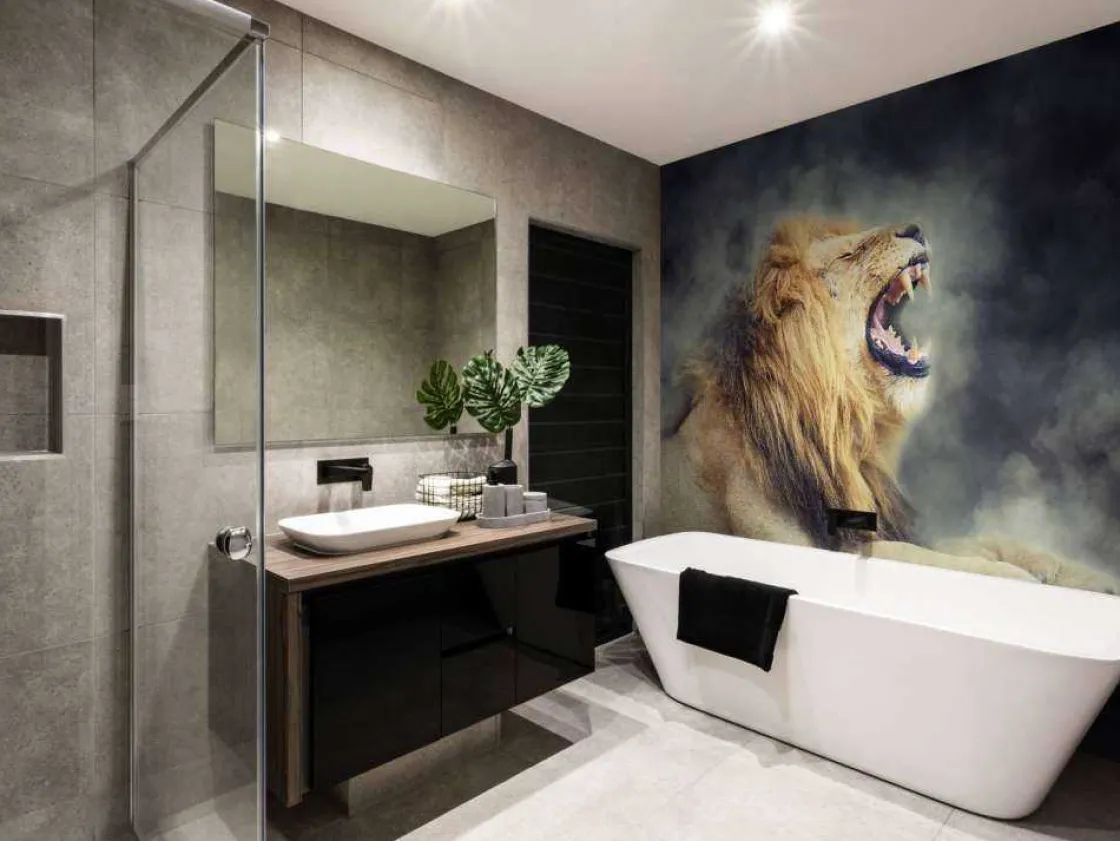 leeuw_in_rook_met_een_don_8.webp Online Leeuw in rook met een donkere achtergrond fotobehang Tienerkamer | Dieren