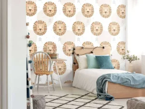 Best Leeuwen patroon Kinderkamer
