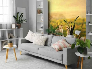 Outlet Leeuwenwelpen wachten op hun moeder fotobehang Tienerkamer | Hobbykamer
