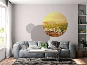 Outlet Leeuwenwelpen wachten op hun moeder fotobehang Tienerkamer | Hobbykamer