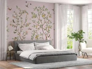 Hot Lemon Tree Chinoiserie - Pink Bloemen