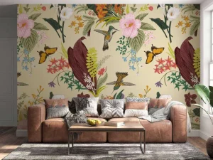 Fashion Leven in de lente print fotobehang Dieren | Bloemen