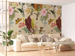 Fashion Leven in de lente print fotobehang Dieren | Bloemen