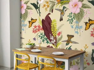 Fashion Leven in de lente print fotobehang Dieren | Bloemen