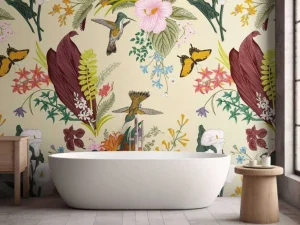 Fashion Leven in de lente print fotobehang Dieren | Bloemen