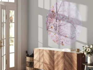 Outlet Lichte Bloesem in Korea fotobehang Bloemen