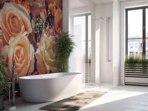 Outlet Liefdevol rozenboeket fotobehang Tienerkamer | Bloemen