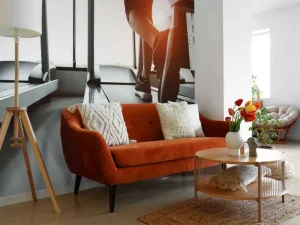 Hot Loopbanden met zonlicht erop fotobehang Sport