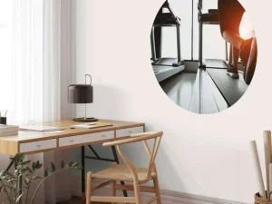 Hot Loopbanden met zonlicht erop fotobehang Sport