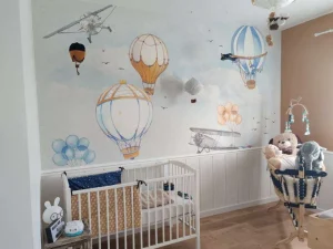 Best Luchtballonnen blauw Kinderkamer