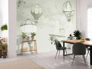 Outlet Luchtballonnen in groen Kinderkamer