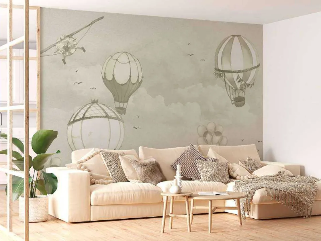 luchtballonnen_in_groen_9.webp Outlet Luchtballonnen in groen Kinderkamer