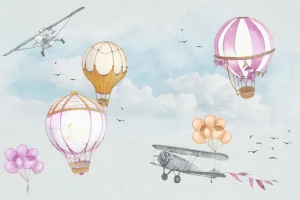 Sale Luchtballonnen roze Kinderkamer