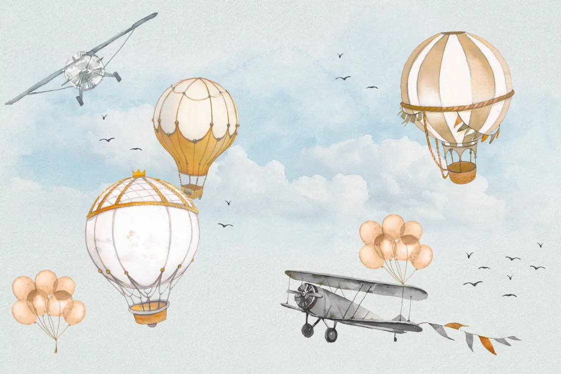 luchtballonnen_waterverf_0.webp Outlet Luchtballonnen waterverf Kinderkamer