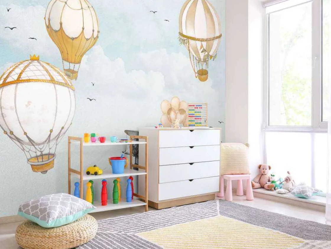 luchtballonnen_waterverf_2.webp Outlet Luchtballonnen waterverf Kinderkamer