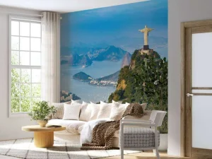 Outlet Luchtfoto van Rio de Janeiro fotobehang Kunst & Design