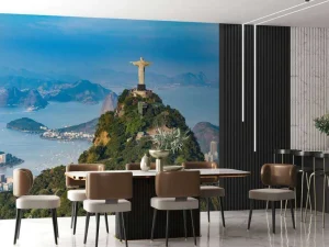 Outlet Luchtfoto van Rio de Janeiro fotobehang Kunst & Design