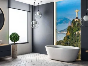 Outlet Luchtfoto van Rio de Janeiro fotobehang Kunst & Design