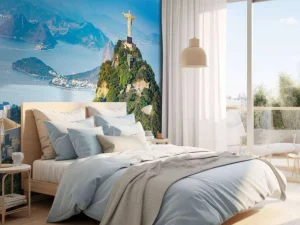 Outlet Luchtfoto van Rio de Janeiro fotobehang Kunst & Design
