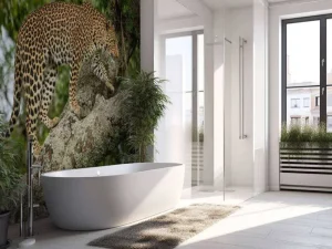 Clearance Luipaard klimt in een boom fotobehang Tienerkamer | Dieren