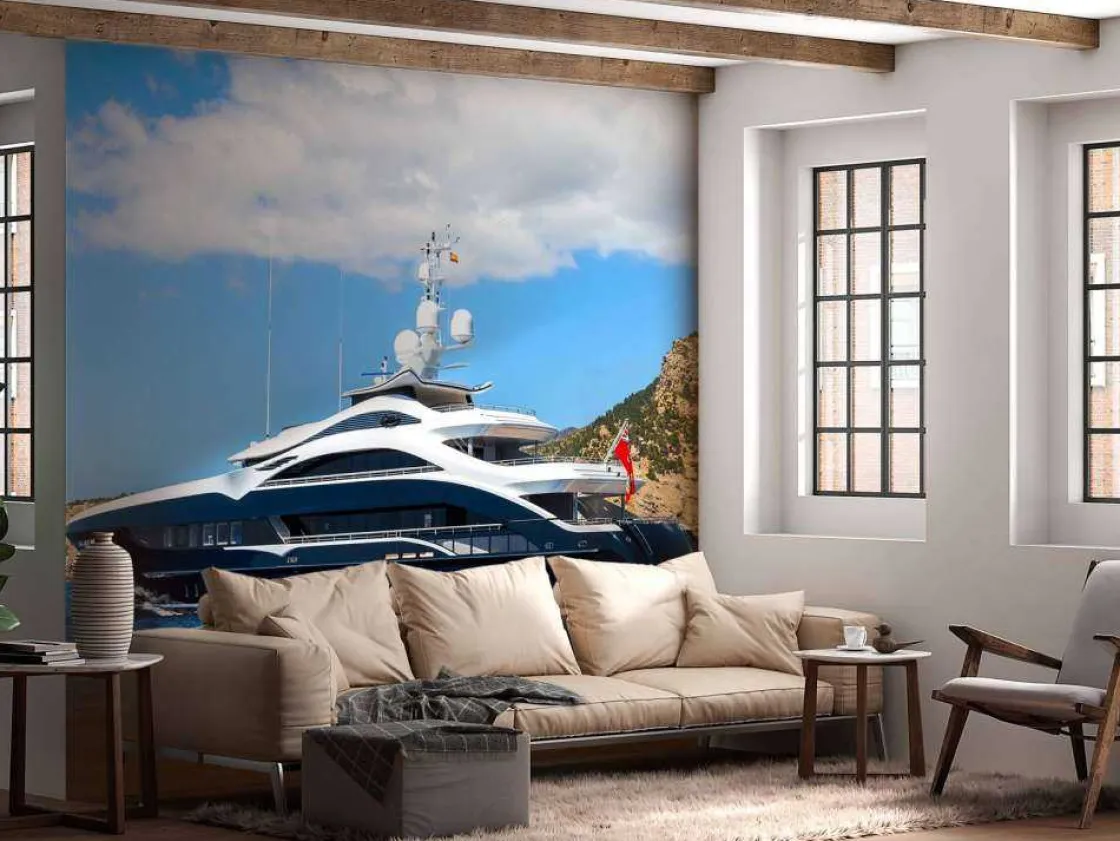luxe_jacht_aan_de_kust_fo_10.webp New Luxe jacht aan de kust fotobehang Tienerkamer | Transport