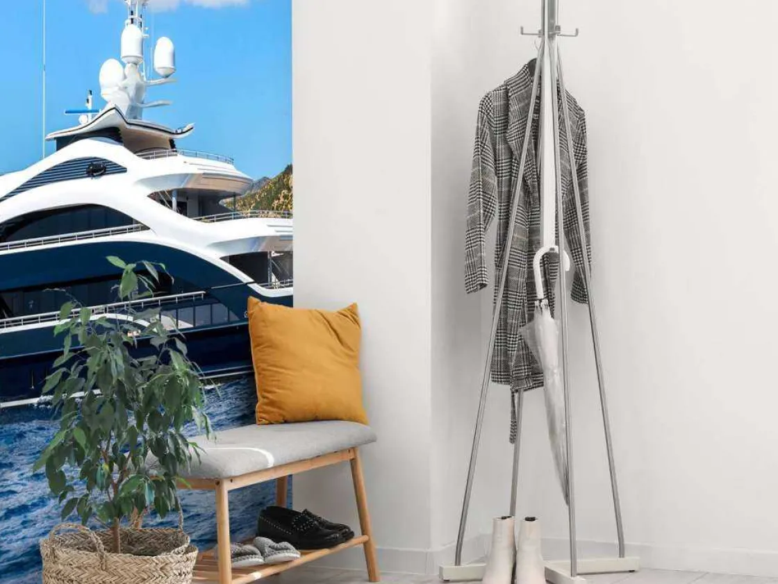 luxe_jacht_aan_de_kust_fo_4.webp New Luxe jacht aan de kust fotobehang Tienerkamer | Transport