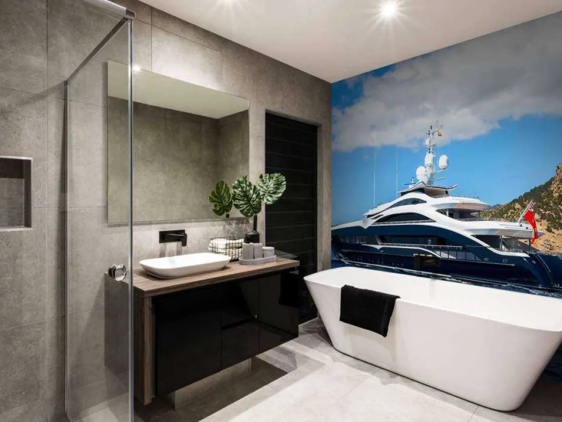 luxe_jacht_aan_de_kust_fo_7.webp New Luxe jacht aan de kust fotobehang Tienerkamer | Transport