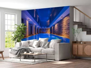 Sale Luxueus zwembad fotobehang Tienerkamer | 3d