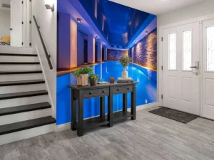 Sale Luxueus zwembad fotobehang Tienerkamer | 3d
