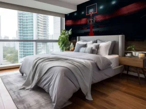 Discount Luxueuze basketbal arena fotobehang Kinderkamer | Sport