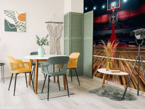 Discount Luxueuze basketbal arena fotobehang Kinderkamer | Sport