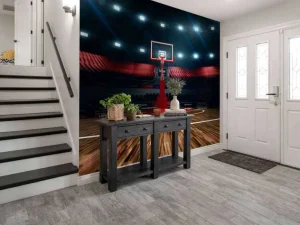 Discount Luxueuze basketbal arena fotobehang Kinderkamer | Sport