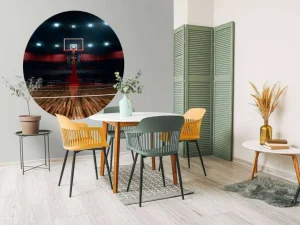 Discount Luxueuze basketbal arena fotobehang Kinderkamer | Sport