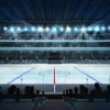 Hot Luxueuze ijshockey arena fotobehang Kinderkamer | Sport