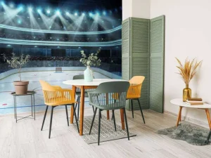 Sale Luxueuze ijshockey arena op de lengte fotobehang Kinderkamer | Sport