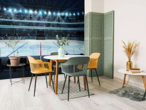 Hot Luxueuze ijshockey arena fotobehang Kinderkamer | Sport