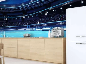 Outlet Luxueuze tennis arena fotobehang Tienerkamer