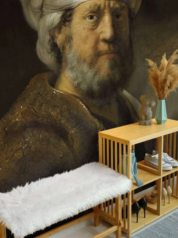 Outlet Man in oosterse kleding fotobehang Kunst & Design