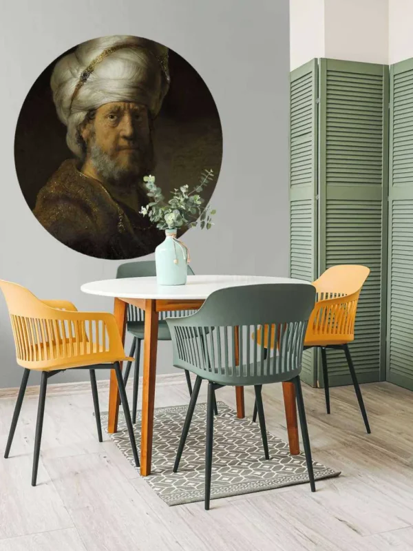 Outlet Man in oosterse kleding fotobehang Kunst & Design
