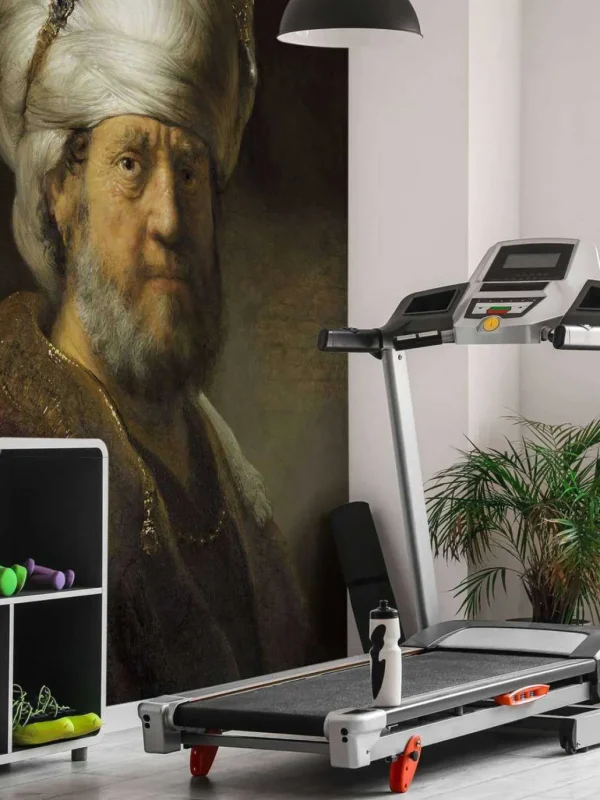 Outlet Man in oosterse kleding fotobehang Kunst & Design