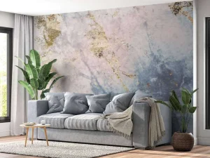 Fashion Marmer met gouden en roze accenten fotobehang Oppervlakten
