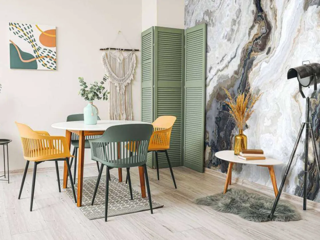 marmer_met_krullend_patro_3.webp Discount Marmer met krullend patroon fotobehang Hobbykamer | Gang