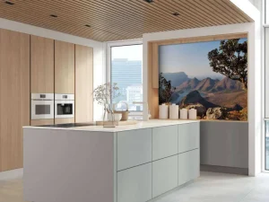 Best Meer in Zuid-Afrika fotobehang Bloemen
