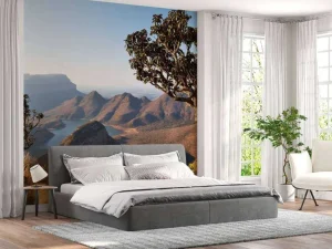 Best Meer in Zuid-Afrika fotobehang Bloemen