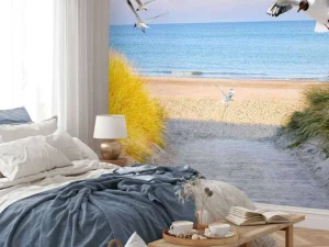 Clearance Meeuwen langs de Baltische kust fotobehang Dieren